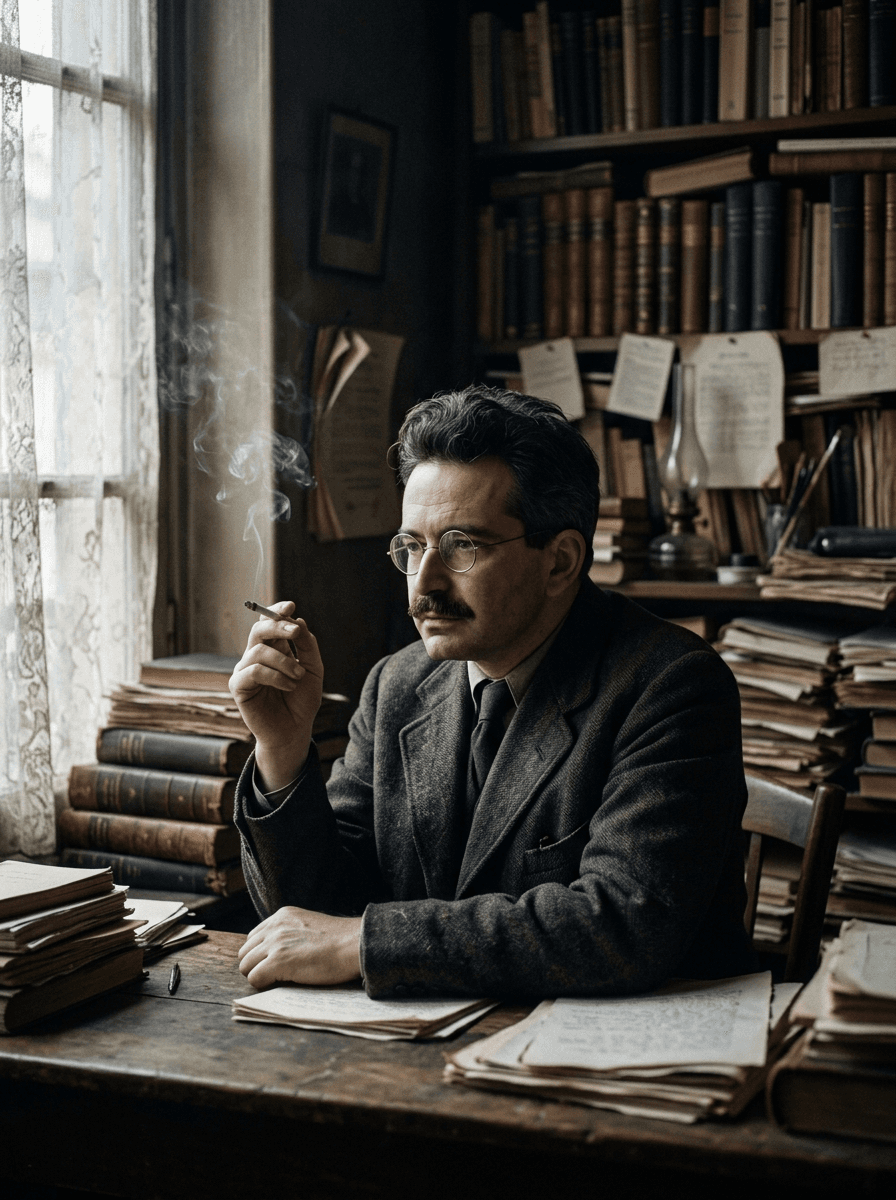 Porträt von Walter Benjamin