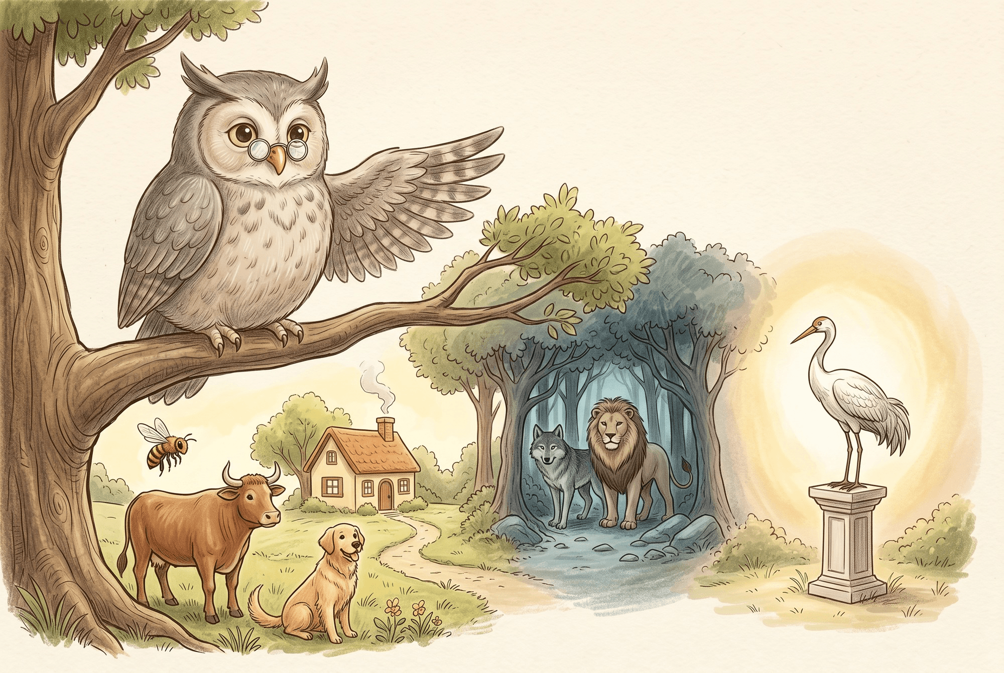 Aquarell-Illustration aus dem Buch (Seite 4).