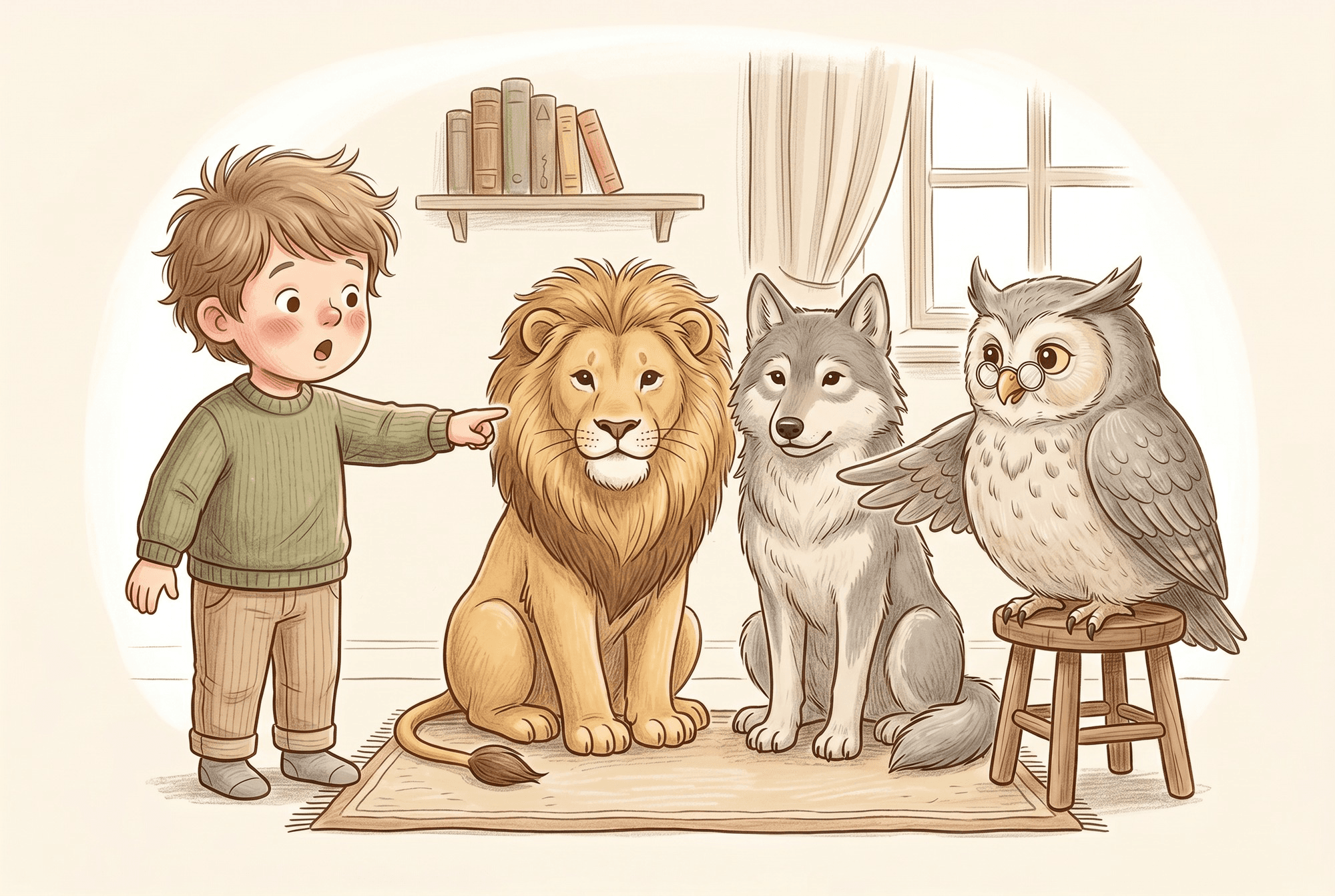 Aquarell-Illustration aus dem Buch (Seite 5).