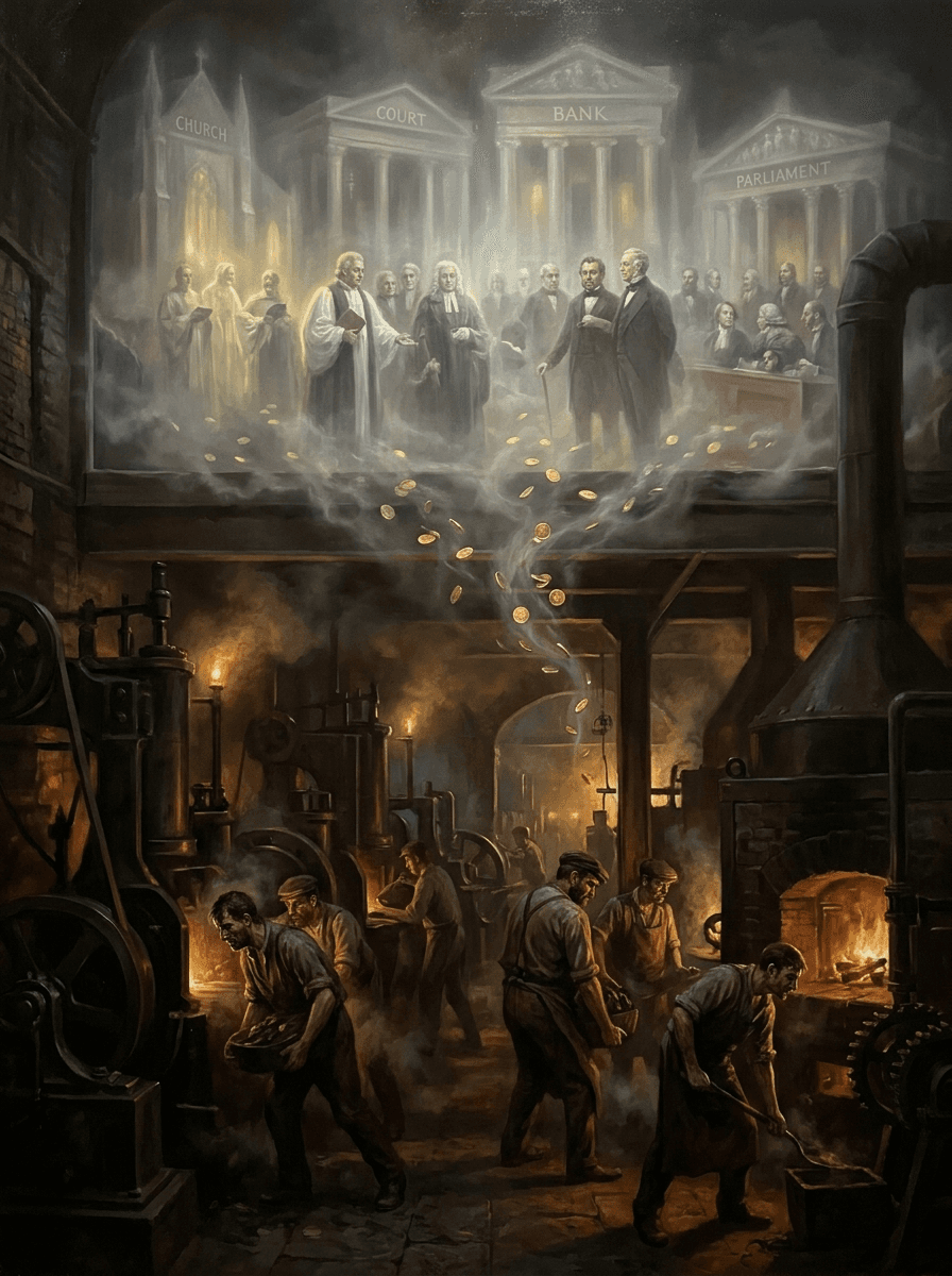 Basis und Überbau – Illustration