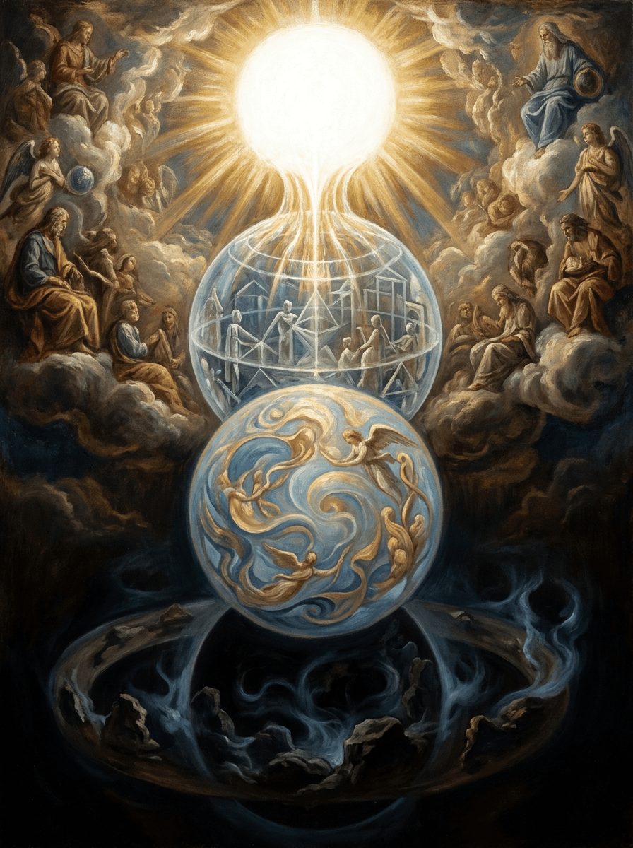 Das Eine und die Emanation – Illustration